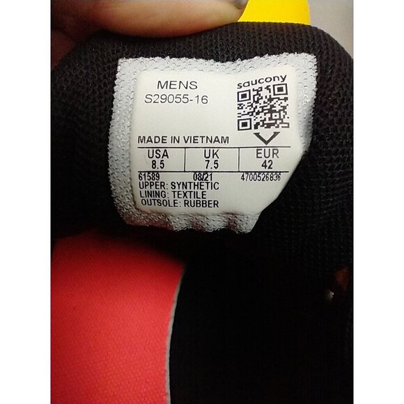 Saucony Spitfire 5 Men’s 8.5 Yellow Red S29055-16 Track And Field Spiked Cleats - Picture 7 of 11